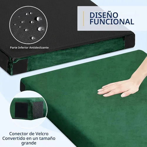 Vista 6 de HomeMate CertiPUR-US - Colchón de espuma viscoelástica para campamento, portátil, enrollable para adultos, colchoneta para dormir, colchoneta