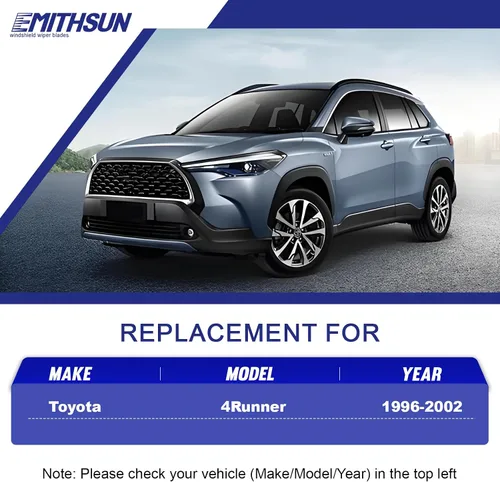 Vista 2 de EMITHSUN® - Repuesto para limpiaparabrisas Toyota 4Runner 1996-2002 17"+17"+13",OEM Quality,Front & Rear Wipers,Stable & Quiet
