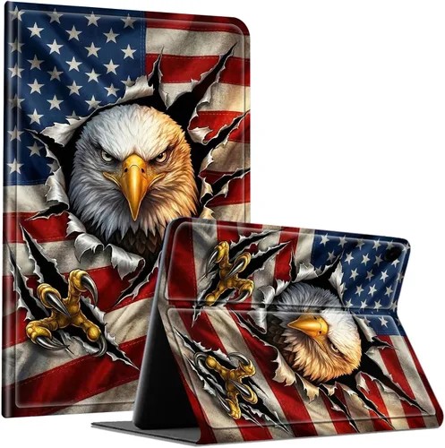 Vista 9 de Slim Case for Samsung Galaxy Tab S10 Lite / S10 FE / S9 FE 10.9" & Galaxy Tab S9 11", Multi-Angle Stand PU Leather Smart Folio Cover with Soft TPU
