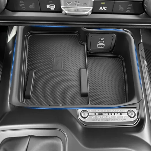 Vista 18 de SHAOHAO Bandeja organizadora de consola central Ford Bronco 2026 (4 puertas)
