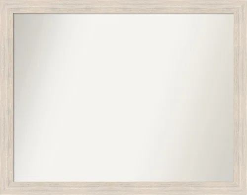 Vista 436 de Amanti Art Espejo personalizado, espejo de baño estrecho Alexandria White Wash, espejo de pared o espejo de tocador de baño sobre el fregadero