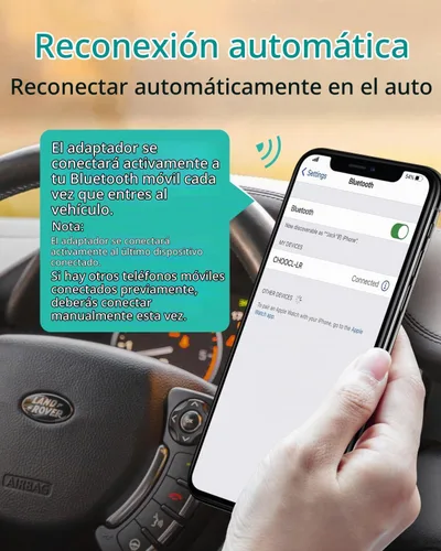Vista 6 de Adaptador de música Bluetooth 5.0 para Land Rover, Range Rover