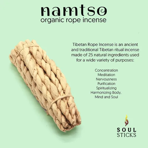 Vista 3 de Soul Sticks Paquete de 3 piezas surtidas Namtso tibetano hecho a mano cuerda incienso 60 varillas de incienso de papel Lokta del Himalaya 4 pulgadas
