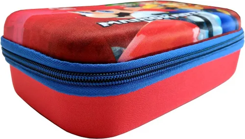 Vista 2 de UPD Estuche rígido moldeado con cremallera para lápices/almacenamiento (Mario Kart), multicolor