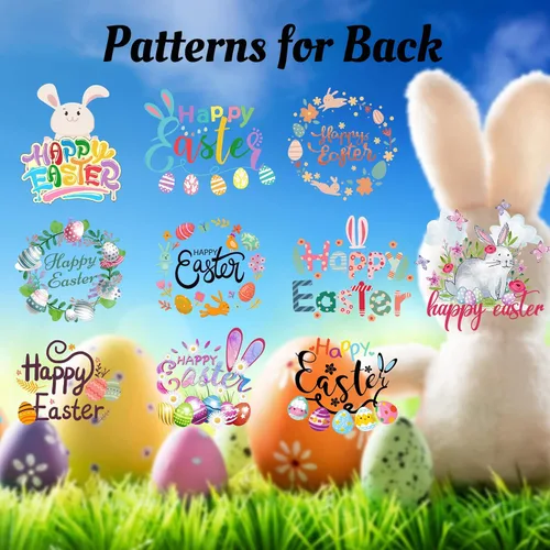 Vista 3 de Cesta de Pascua personalizada con nombre, bolsas de lona personalizadas para niños, cestas de Pascua para bebés, niños y niñas, color azul