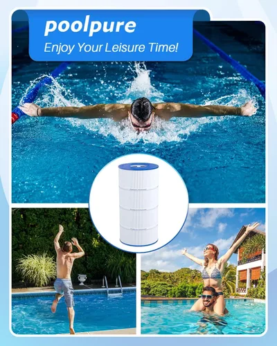 Vista 6 de POOLPURE Filtro de piscina PLFPXST100 reemplaza a Hayward X-Stream CC1000, CCX1000-RE, Pleatco PXST100, Ultral-B6, Unicel C-8311, Filbur FC-1285