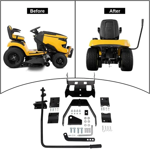 Vista 2 de NIXFACE Enganche de manga trasera para tractores de jardín apto para Husqvarna/Craftsman Serie T200 y T300/Cub Cadet Tractores de cortacésped