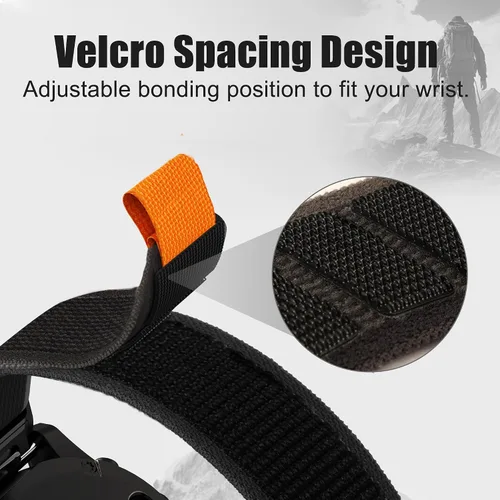 Vista 2 de ANCOOL Correa compatible con Garmin Fenix 7X/6X/5X, correas de nailon de fácil ajuste de 1.024 in para Garmin Fenix 3/5X Plus/6X Pro/Tactix Negro