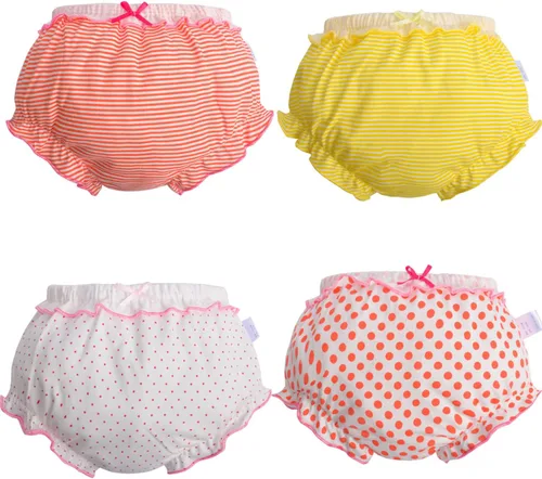 Vista 6 de Fundas de pañales de bebé para niñas recién nacidas de algodón suave con volantes