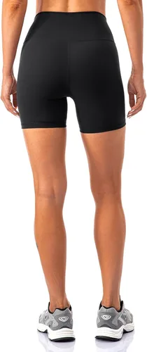 Vista 2 de Lavento - shorts para ciclismo, yoga, para mujer con sensación de segunda piel, cintura alta, ultrasuave, tiro de 56 pulgadas.