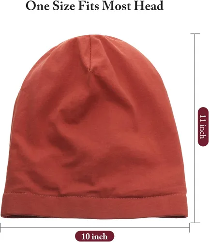 Vista 2 de Gorro de dormir con forro de satén, 4 piezas, gorro holgado para mujer