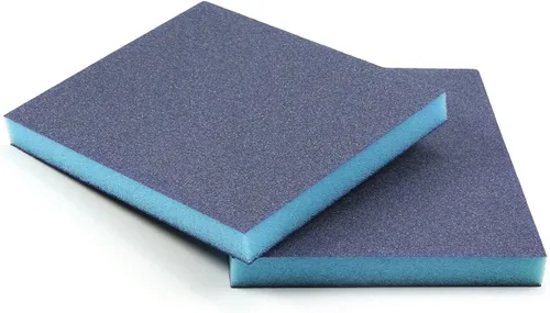 Vista 30 de Utoolmart Bloques de lijado de esponja de lijado, esponja de papel de lija húmedo y seco de grano 80, kit de esponja de arena lavable y 4 piezas