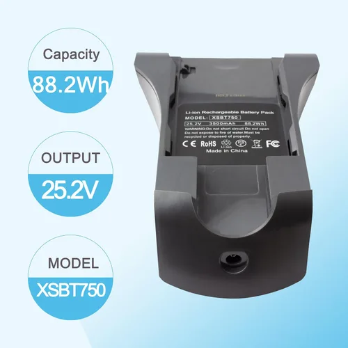 Vista 4 de XSBT750 Batería XSBT700 para Shark IZ462H IZ482H IZ483H IZ463H IZ463H Verter Ultra/DuoClean PowerFins Ligero IZ201 IZ251 IZ462HNP Aspiradoras