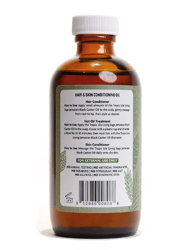 Vista 3 de Tropic Isle Living Aceite acondicionador para cabello y piel Aceite de ricino negro jamaicano para cabello seco y piel 100% puro y natural 4