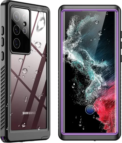 Vista 9 de SPIDERCASE para Samsung Galaxy S22 Ultra, funda impermeable con protector de pantalla incorporado, protección completa, resistente a los golpes