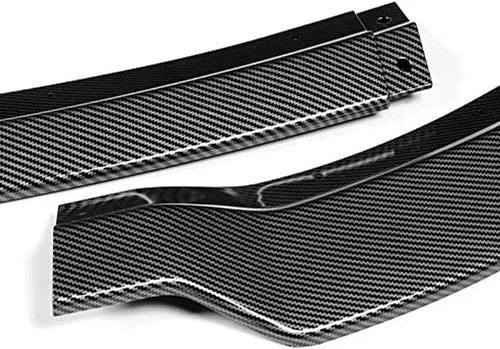 Vista 4 de PU/531/PCF RA-StyleCarbon Fiber Print Front Bumper Body Kit Lip 3PCS Compaitble con cargador 2015-2021