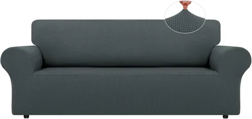 Vista 56 de LURKA Fundas elásticas para silla y sofá de 1 pieza, Fundas para sofá con protector elástico en la parte inferior para niños y perros