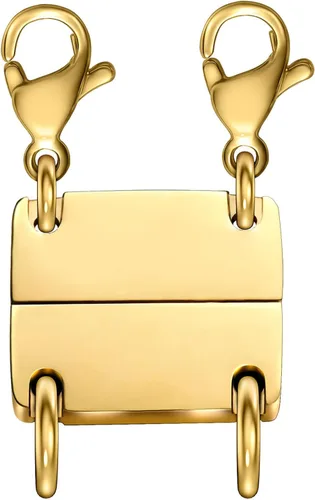 Vista 8 de OHINGLT Cierre de collar en capas de oro y plata de 18 quilates separador para capas, múltiples cierres de joyería y cierres para mujer