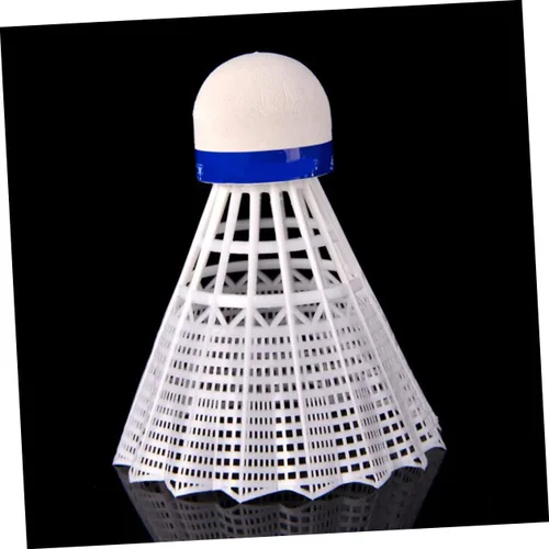 Vista 3 de Sosoport 12pcs Nylon Plastic Badminton Shuttlecocks Sports Supplies Exercise Accessories Badminton Birdies for Students