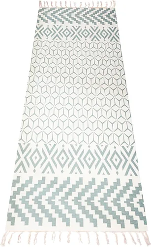 Vista 12 de Cifupy Tapete de yoga orgánico hecho a mano con esterilla de yoga de algodón orgánico, alfombra de yoga plegable y antideslizante tejida a mano que