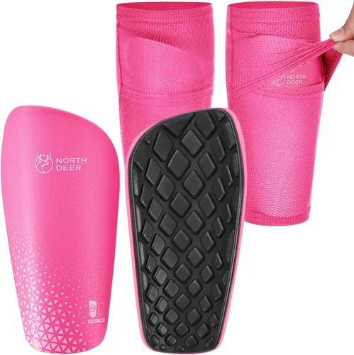 Vista 8 de Northdeer - Espinilleras de fútbol para niños y adultos. Mangas con bolsillo de inserción optimizado - Protección de fútbol para niños, niñas