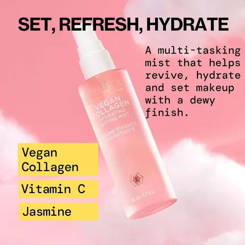 Vista 2 de Pacifica Beauty Vegan Colágeno Hidratante - Imprimación facial hidratante iluminadora para piel húmeda, con colágeno vegano y escualano para un