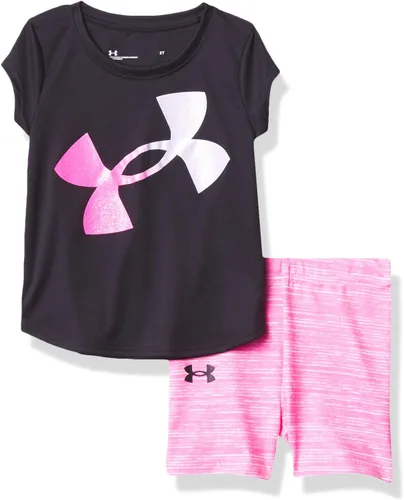 Vista 178 de Under Armour baby-girls Ua Terrazzo Leopard Heart SetShort Set