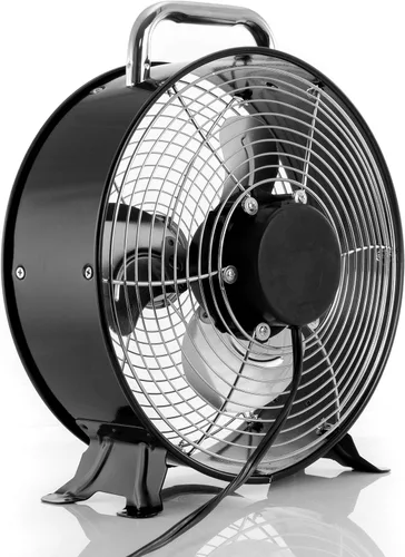 Vista 3 de Vie Air Ventilador de tambor de metal duradero de doble velocidad potente y silencioso de alta velocidad, 12 pulgadas de ancho