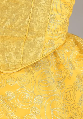 Vista 4 de Vestido de disfraz de Belle prémium para mujer