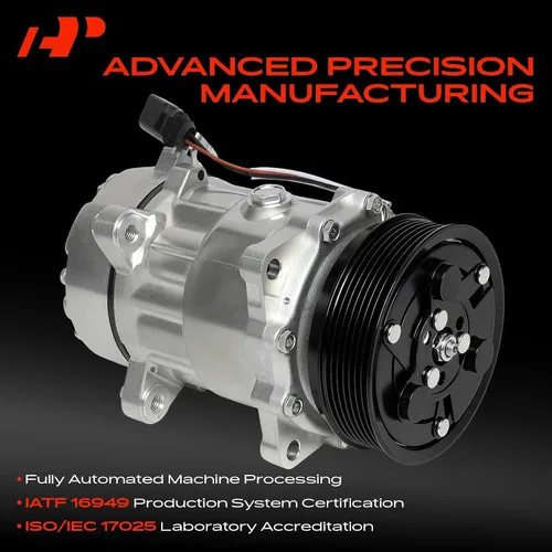 Vista 3 de A-Premium Compresor de aire acondicionado con embrague compatible con Volkswagen Jetta 1999-2003, Golf 2000-2003, con compresor SD7V16