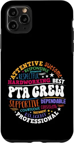 Vista 13 de iPhone XR Parents Teacher Association Team Supporter PTA Crew Case