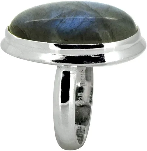 Vista 4 de YoTreasure Anillo de plata de ley 925 maciza de labradorita de 0.630 x 0.945in, Metal Metal Piedra preciosa, labradorita