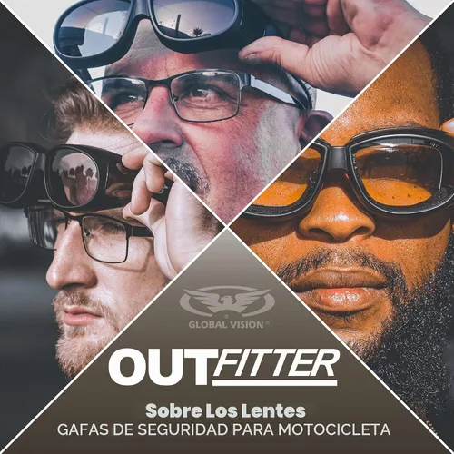 Vista 3 de Global Vision Outfitter acolchado de espuma se adapta a la mayoría de lentes transparentes