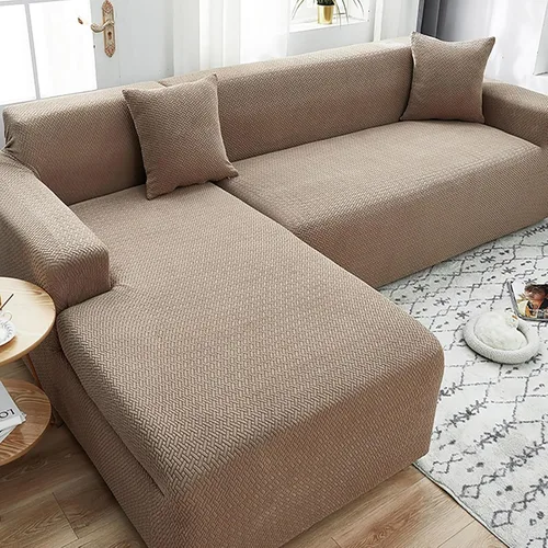 Vista 11 de Fundas elásticas para sofá modular, funda de sofá jacquard en forma de L, gruesa y antideslizante, protector de muebles, funda de sofá adecuada
