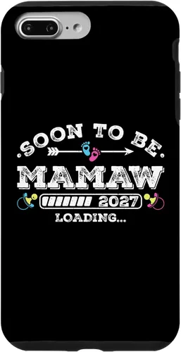 Vista 12 de Soon to Be Mamaw 2027 Loading for Pregnancy Announcement Case for iPhone XR