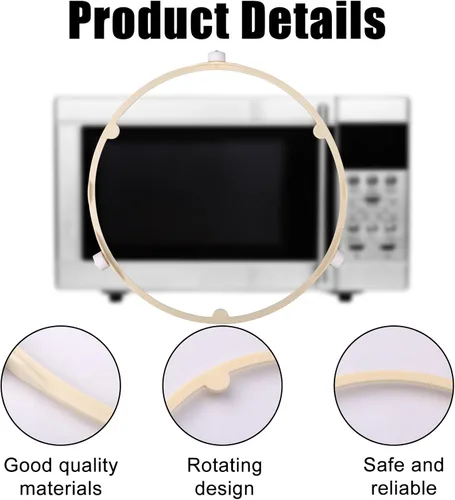 Vista 4 de 2 anillos de soporte para placa giratoria de microondas de 8.5 pulgadas/8.5 in / 21.5cm, accesorios de repuesto para GE Samsung Frigidaire
