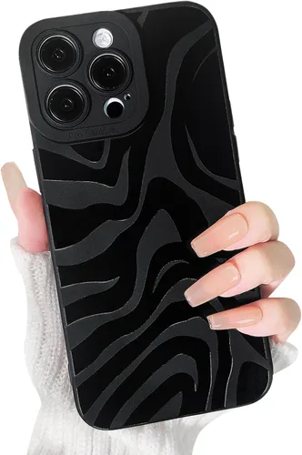 Vista 23 de Lovmooful Funda para iPhone 13 Pro Max, diseño negro, mariposas grandes Big Butterfly