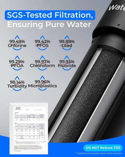 Vista 4 de Waterdrop UA-5Y 𝟓 𝐀ños Sistema de Filtro de Agua para Debajo del Fregadero, Ultra Larga Vida, Reduce Plomo, Cloro, Mal Sabor y Olor, Filtro de Agua