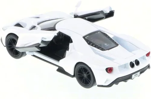 Vista 4 de KiNSMART - 2017 Ford GT 1:38 Escala 5" Die Cast Modelo Toy Super Car (blanco)