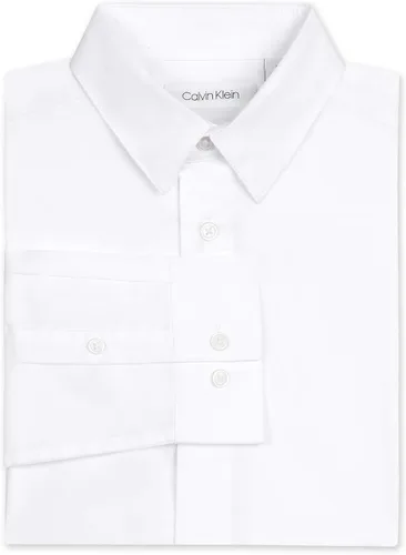 Vista 4 de Calvin Klein Camisa de satén de manga larga para niño