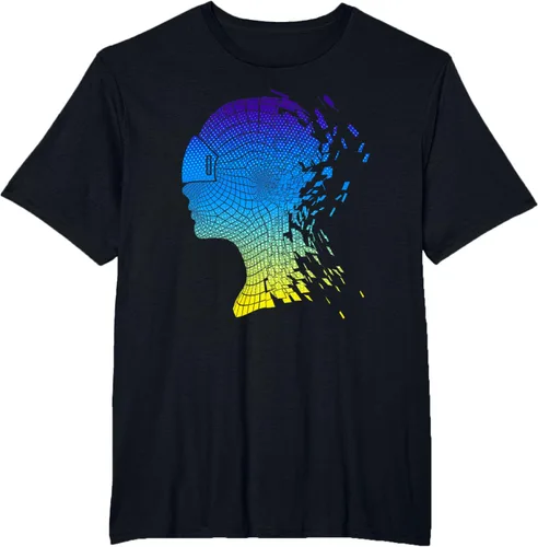 Vista 16 de Camiseta con diseño de auriculares de realidad virtual de VR Fans, Negro, S