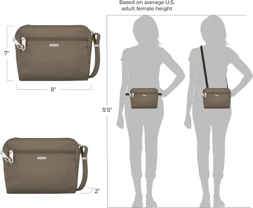 Vista 4 de Travelon Anti-Theft Classic Convertible Crossbody & Waist Pack