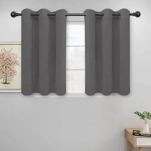 Vista 103 de Easy-Going - Cortinas opacas para dormitorio, aislamiento térmico sólido con ojales, cortinas de ventana para reducción de ruido, cortinas