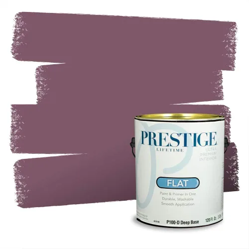 Vista 412 de Prestige Paints Pintura exterior e imprimación en uno, 1 galón, plano, coincidencia comparable de Valspar* Amber Rose*