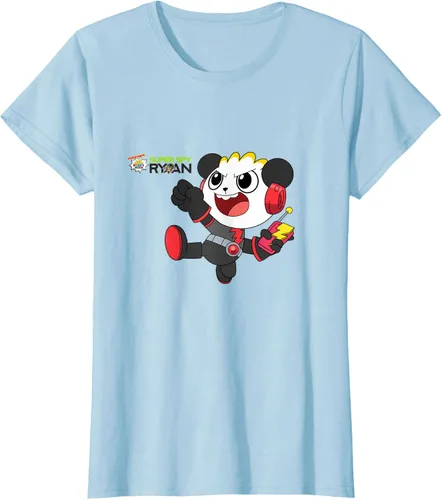 Vista 26 de Ryan's World Super Spy Combo Panda Camiseta, gris, S Asfalto
