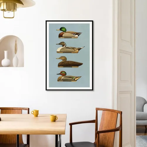 Vista 7 de Lienzo retro de pato para pared, impresiones al aire libre, carteles de señuelo de pato, pósteres al aire libre, decoración de oficina en casa