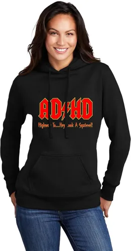 Vista 22 de Go All Out Sudadera con capucha para hombre y mujer con texto en inglés "Highway To Hey Look A Squirrel" Negro