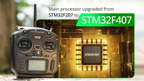 Vista 3 de RadioMaster TX12 MKII 16CH ELRS EdgeTX Hall Gimbals Transmisor de radio de control remoto (TX12 MKII ELRS modo 2)