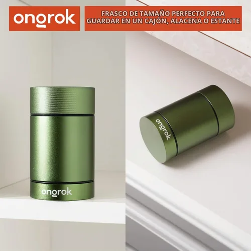 Vista 7 de ONGROK Recipiente de almacenamiento de aluminio, 6.1 fl oz, tarro a prueba de aire para preservar el olor y el aroma