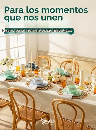 Vista 6 de Sweese Juego de 6 cuencos de porcelana de 4 onzas, mini cuencos para postre, aptos para microondas y lavavajillas, multicolor Colores surtidos